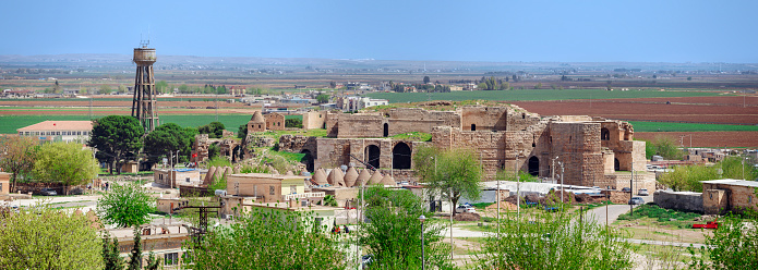 Panoramic view of Harran Castle ruins in Harran,Sanliurfa,Turkey