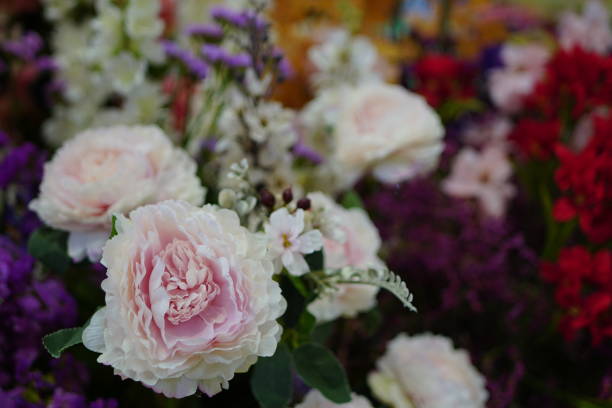 istock The artificial pink roses flower 1464482060