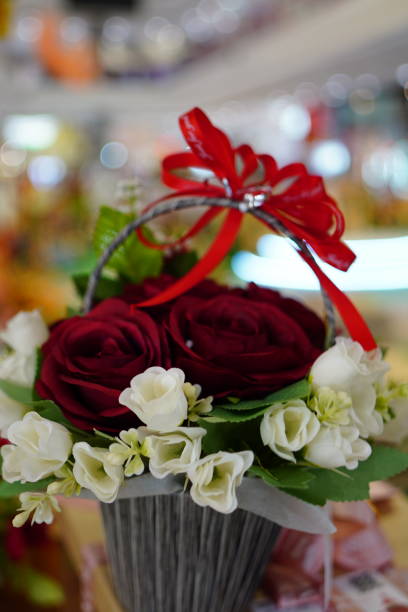 A beautiful bouquet of red roses