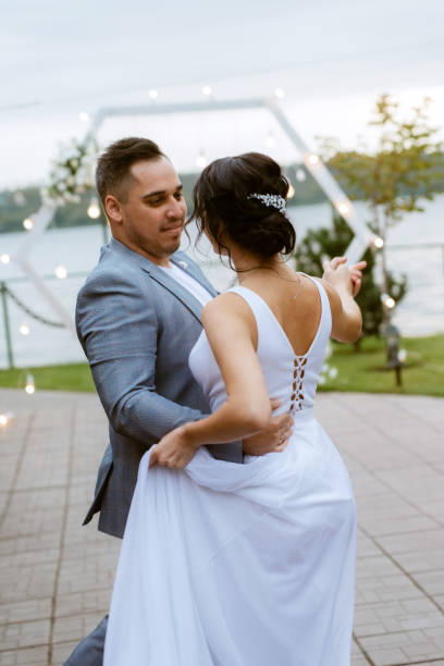 istock the first wedding dance of the bride and groom 1464484085
