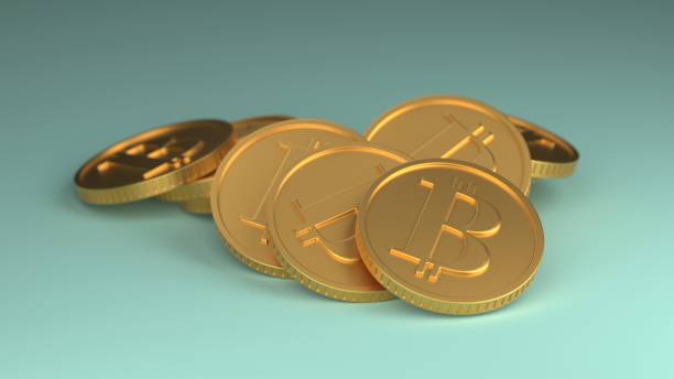 istock Bitcoin BTC coins heap. Blockchain technology 1464487171