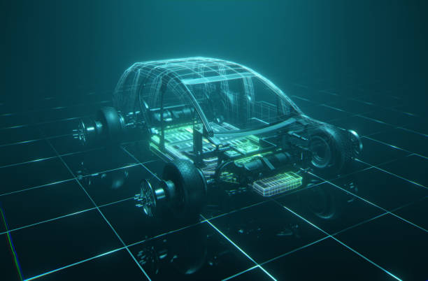 3D visualisation of a conceptual electric car