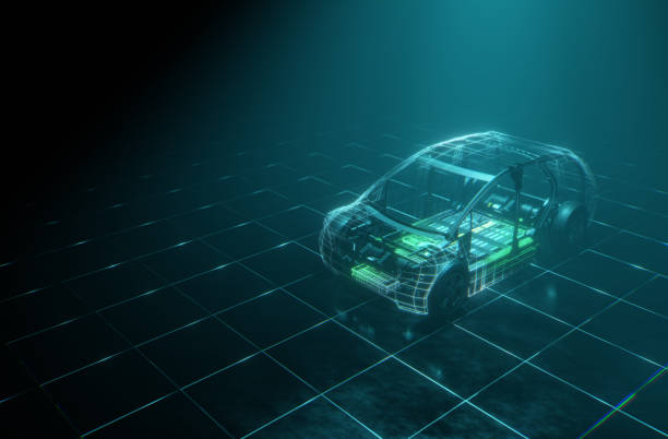 istock 3D visualisation of a conceptual electric car 1464487463