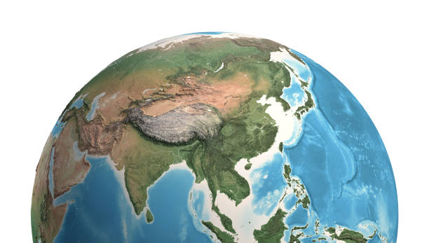 istock Satellite view of East Asia 1464489738