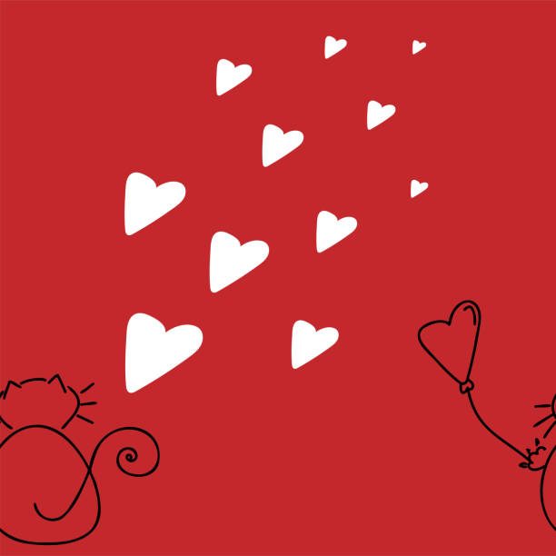 vektor. nahtmuster für valentinstag, geburtstag, frauentag und hochzeitsdesign. farbenfroher hintergrund im cartoon-stil, handgezeichnete symbole. das konzept von liebe, verliebtheit, leidenschaft. - mail correspondence romance passion stock-grafiken, -clipart, -cartoons und -symbole