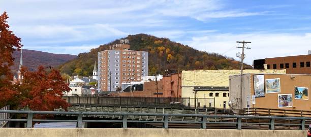 The Photo was taken on Sunday 10/30/2022 in Cumberland, Maryland, Eastern USA. Decatur Heights can be seen in the background.