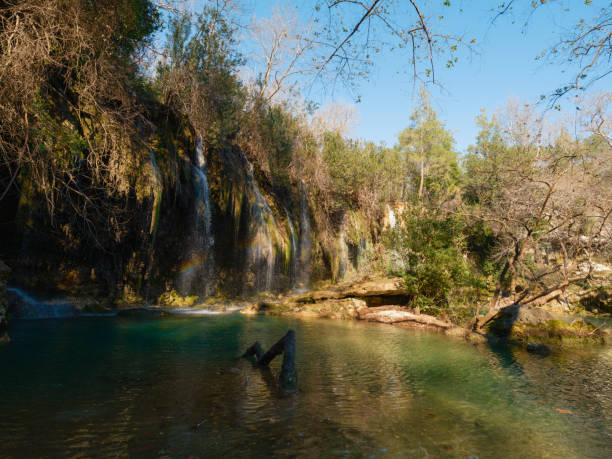 istock beautiful waterfall in the nature 1464509437