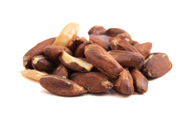 istock Pili Nuts from the Philippines Isolated on a White Background 1464512683