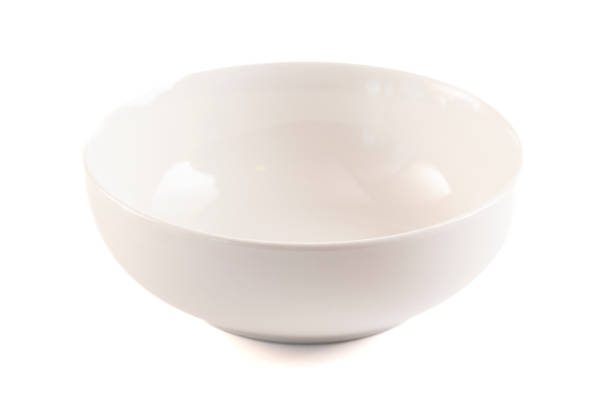 istock Single White Clean and Empty Bowl Isolated on a White Backgroung 1464514312