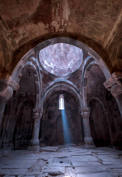 istock Sanahin monastery (St. Astvatsatsin (the Mother of God)) complex was built in the 10th - 13th centuries. It served as the educational center of medieval Armenia. 1464525038
