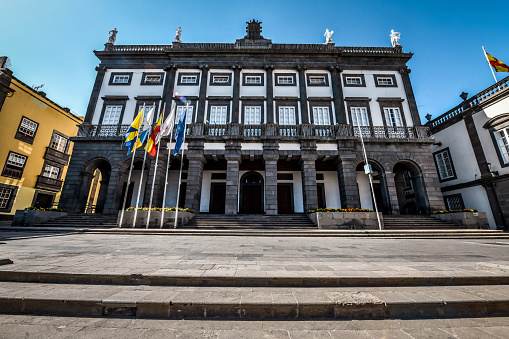Front View of City Hall of Las Palmas de Gran Canaria, Spain