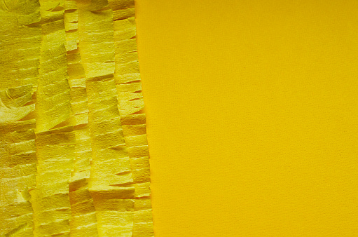 yellow crepe paper abstract background