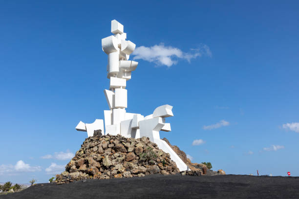 Bardur Snaefellsas Statue at Arnarstapi on Snaefellsnes Peninsula in Iceland in the North Atlantic