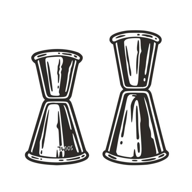 Jigger Graphics 90+ Jigger Bartending Tool Illustrations Illustrations, Royalty-Free ...