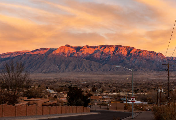 Sandia Mountains, New Mexico stock photo