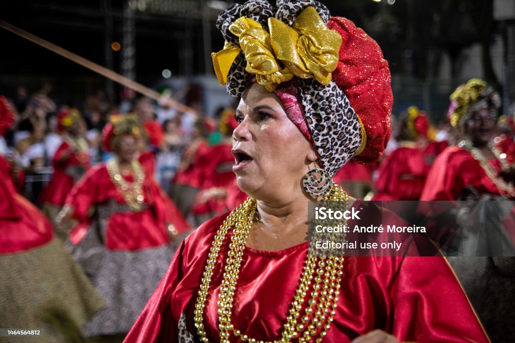Salgueiro Samba School During A Technical Rehearsal At Marques De