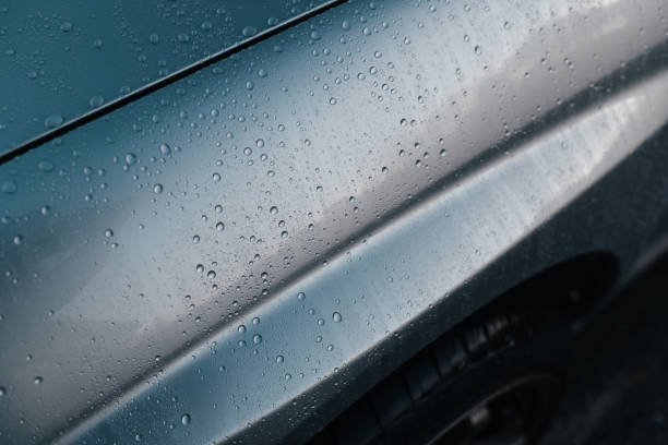 Ceramic Coated Sports Car\n2000s Car with Beading Water to Show it’s Protection