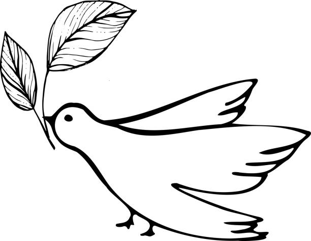 istock Vector illustration of doves, a symbol of peace and love. 1464571907