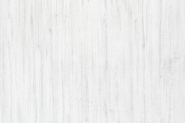 White painted old wooden board
