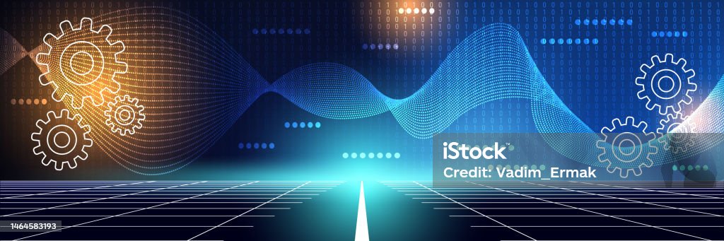 Simple Digital Technology Digital Technology Vector Concept Stock Illustration - Download Image ...