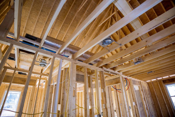istock A frame system has been designed for a new house which is in the process of construction truss beam frames systems 1464587044