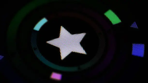 Photo of Star icon in the screen.