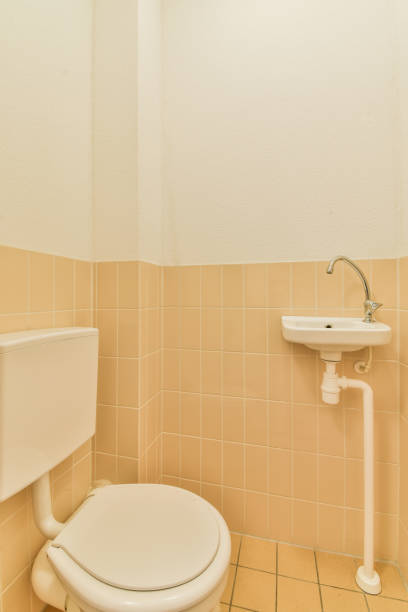 istock a bathroom with a toilet and a sink 1464599920