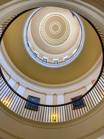 Dome of the Maine State Capitol Building in Augusta, Maine