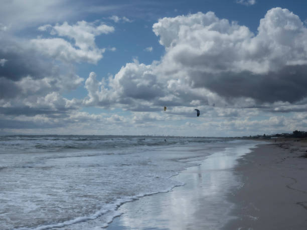 istock Stormy weather at beach 1464601151