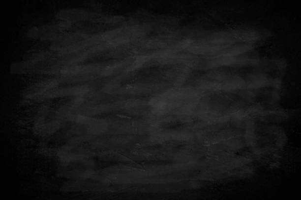istock Black Chalkboard texture for school display backdrop. Chalk traces erased with copy space for add text or graphic design grunge background. Black board. Dark black wall backdrop. Education concepts. 1464608453