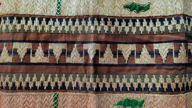 istock Indonesian Unique Fabric Batik Motif for Background Copy Space 1464620738