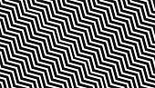 istock Black background with zigzag pattern design 1464630922