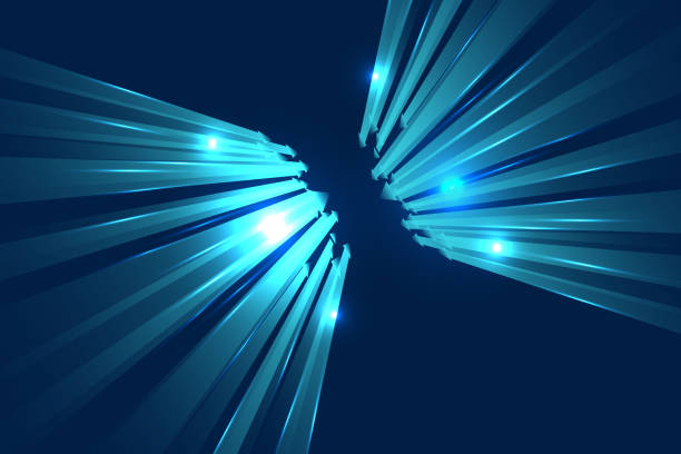 istock Blue Colour Business Background With Arrows and Lines 1464630926