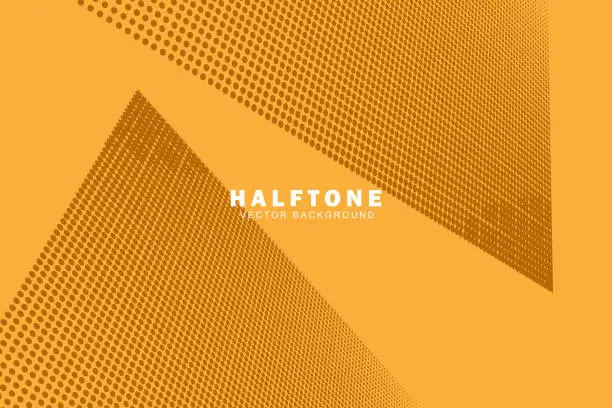 Vector illustration of Halftone abstract background vector dot pattern gradient