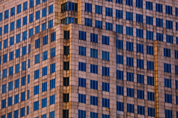 istock office building The building is adorned with glass. modern against the sky 1464634821