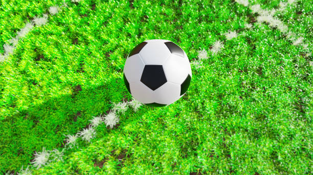 istock Football On Grass 1464636339