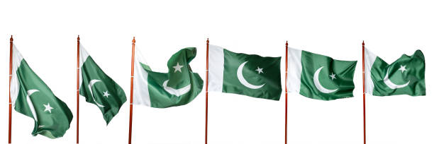 Pakistan's national flag stock photo