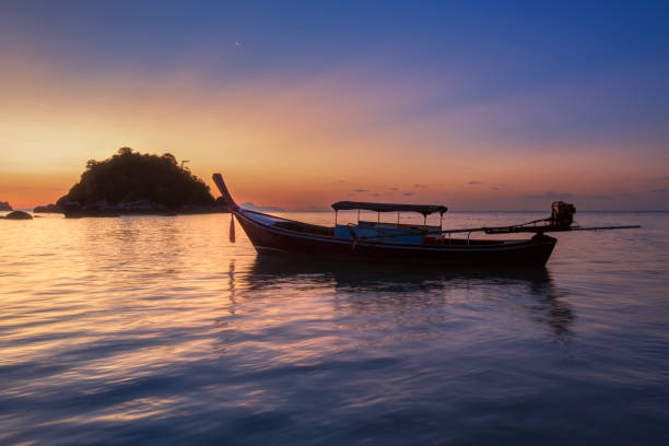 250+ Beautiful Sunrise In Island Of Koh Lipe Thailand Stock Photos