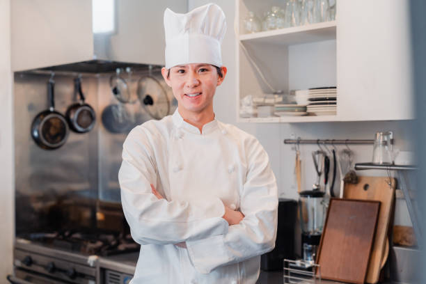 istock A cook with her arms crossed 1464646146