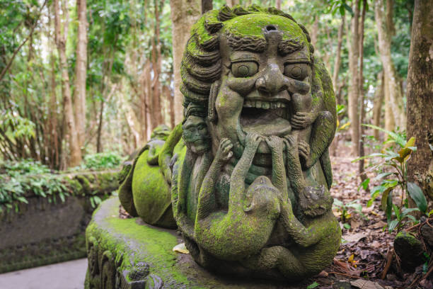 istock Traditional sculpture made of stone in Bali 1464647801