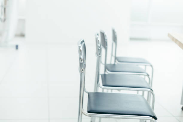 istock Closeup of an empty conference room before meeting 1464654626