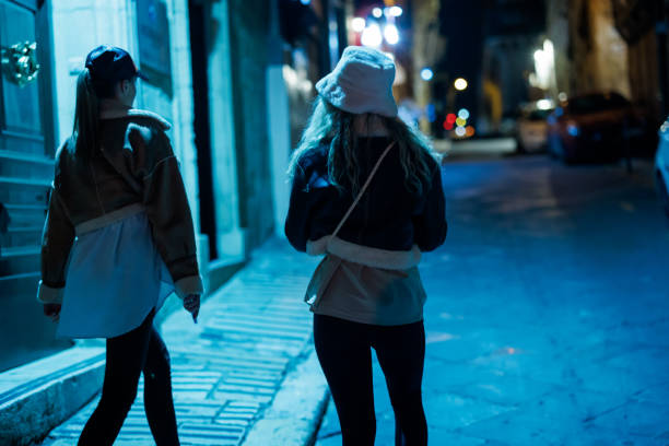 istock Night walk with best friend 1464659107