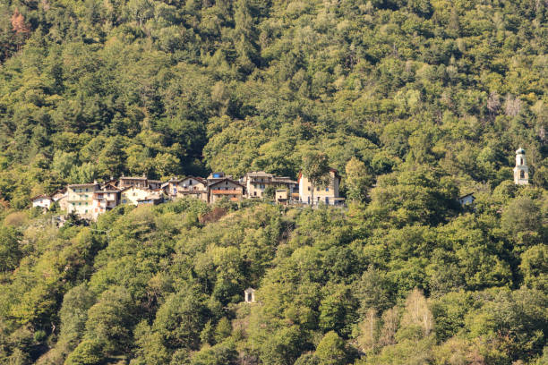 istock Mountain Village over Chiavenna 1464660190