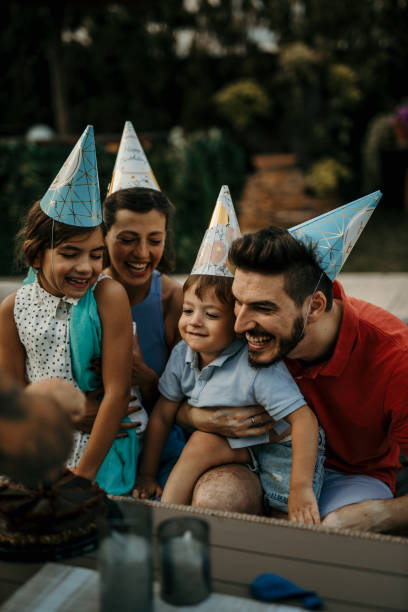 istock Happy birthday our son, make a wish 1464674017