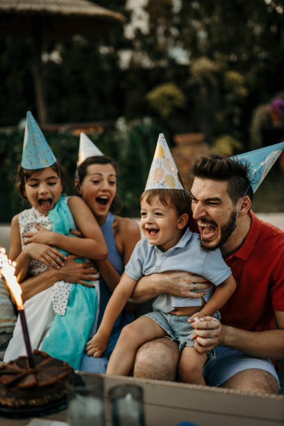 istock Happy birthday our son, make a wish 1464674023