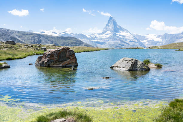 istock Matterhorn with Stellisee, Zermatt,  Switzerland 1464675509