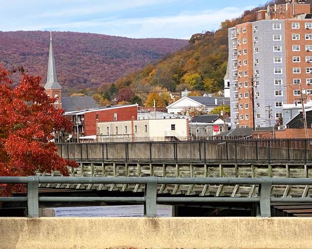 The Photo was taken on Sunday 10/30/2022 in Cumberland, Maryland, Eastern USA. Decutur hights can bee seen in the background.
