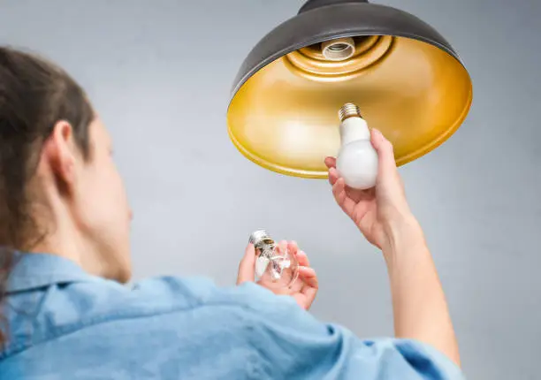 Photo of light bulb replacement