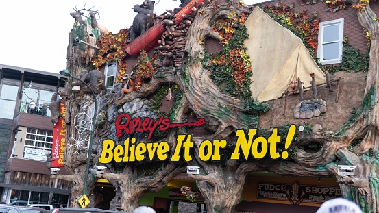 pigeon forge, United States – January 03, 2023: The Ripley's Believe It or Not! American franchise