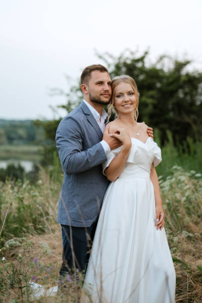 istock bride and groom on in the woods 1464689680